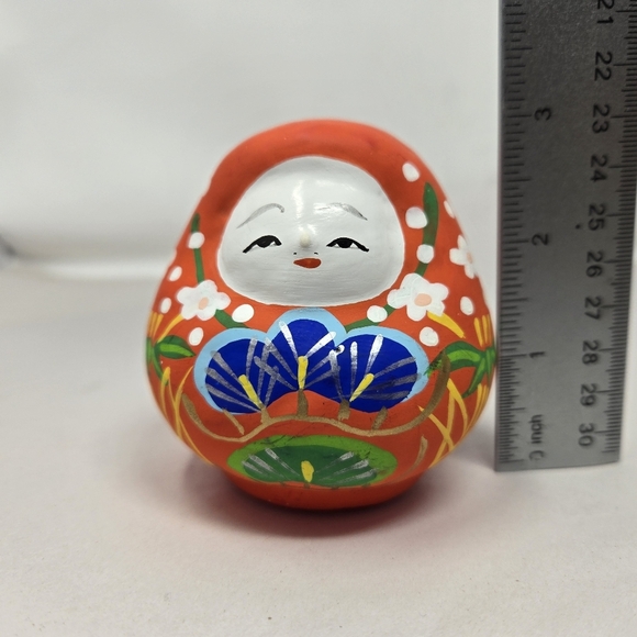 Kaga Hachiman Okiagari Handmade & Painted Figurine Lightweight Colorful Asian - Picture 8 of 9